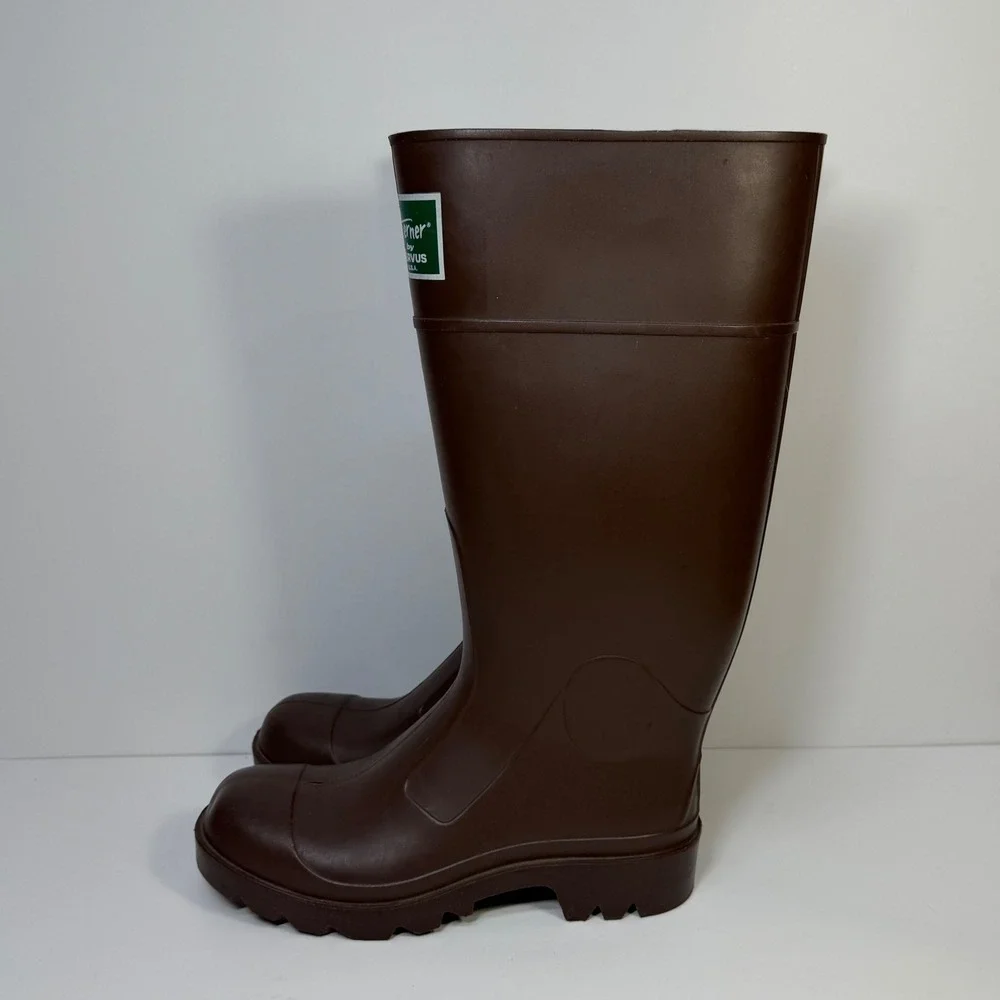 Northerner by Servus Brown Rubber Rain Boots Waterproof Work Made in USA Mens 5